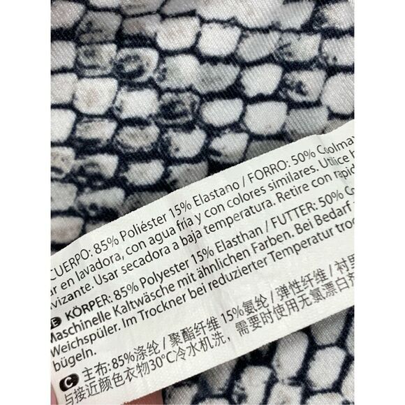 Balance Collection Women's Snakeskin Pull On Leggings Gray & White Size Medium - Picture 5 of 6